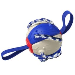 image-Dog Frisbee Toy - UFO Interactive Throw Coffee Yellow