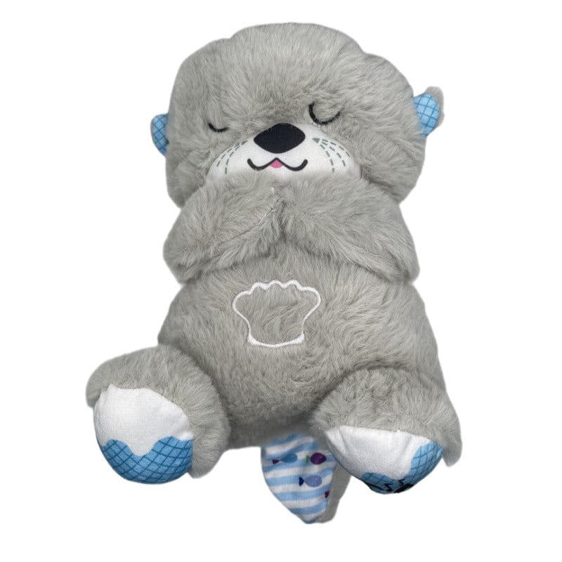 image-Breathing Bear Otter Plush Toy - 32cm Soothing