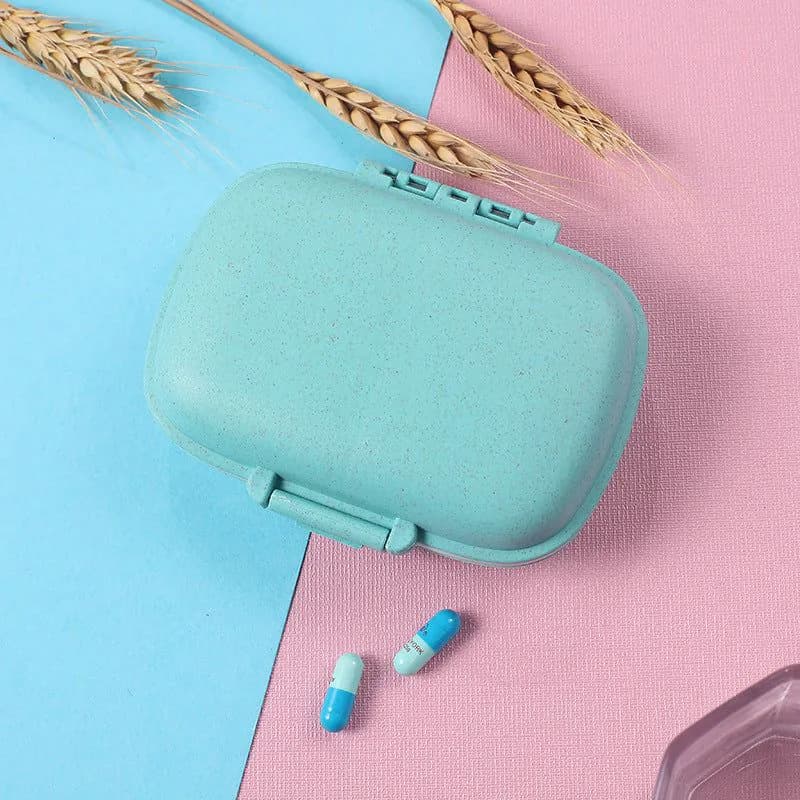 image-Portable 7-Day Pill Organizer - Double-Layer Sealed Storage