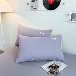 image-Modern Simple Cartoon Pillow Cover Cotton Pair
