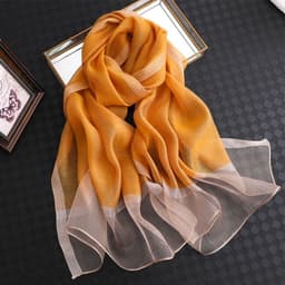 image-Polyester Long Scarf - Light Grey 90x200cm