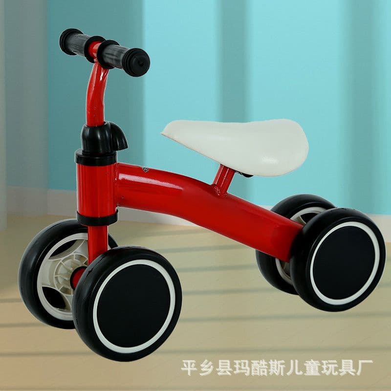 image-Children's Balance Car Walker - 1-3 Years Pedal-Free Scooter - Red/Blue/Pink/White