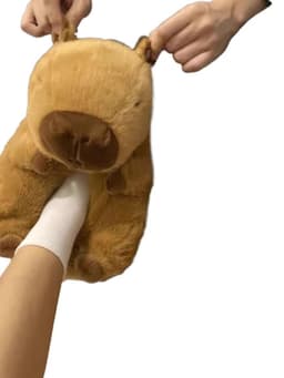 image-Ruipu Capybara Slippers - Camel - Plush EVA - Size 35-41
