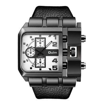 image-Oulm Quartz Men's Watch Square Brown HP3364