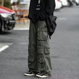 image-American tide brand assault trousers men's spring and autumn new high street vintage functional wind tooling casual trousers