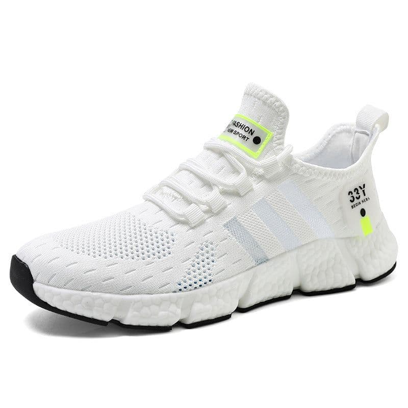 image-Summer breathable men's running shoes lightweight all-match couple mesh tide shoes low-top lace-up lightweight casual sneakers
