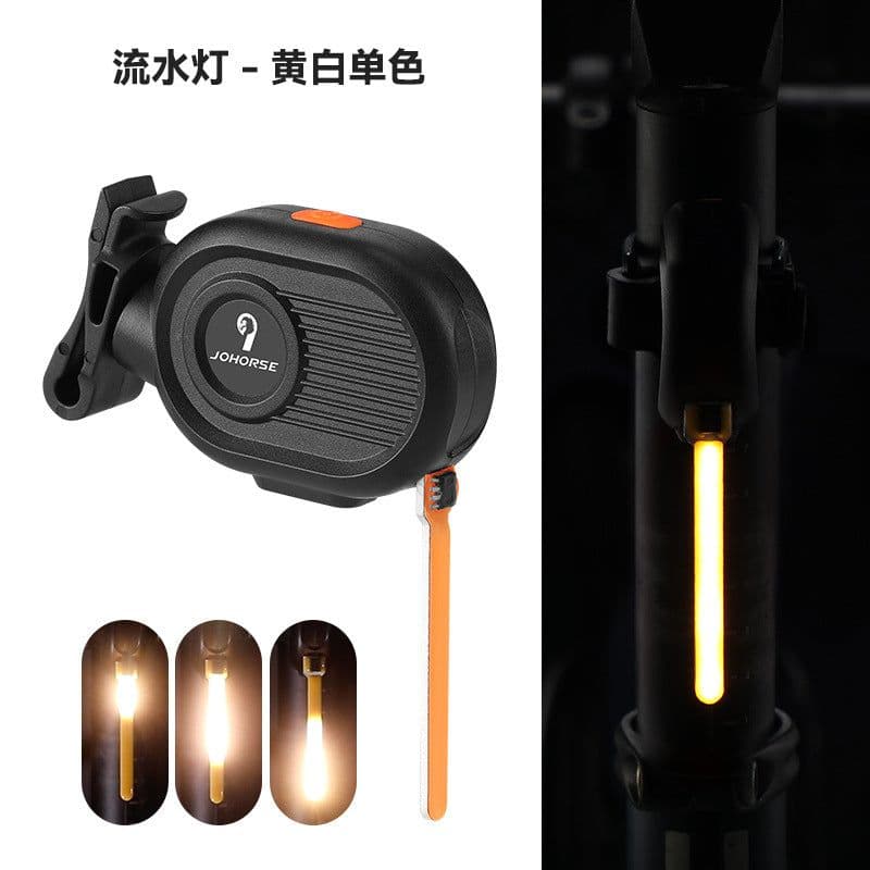 image-Bicycle Tail Light - Compact Portable Red LED Cycling