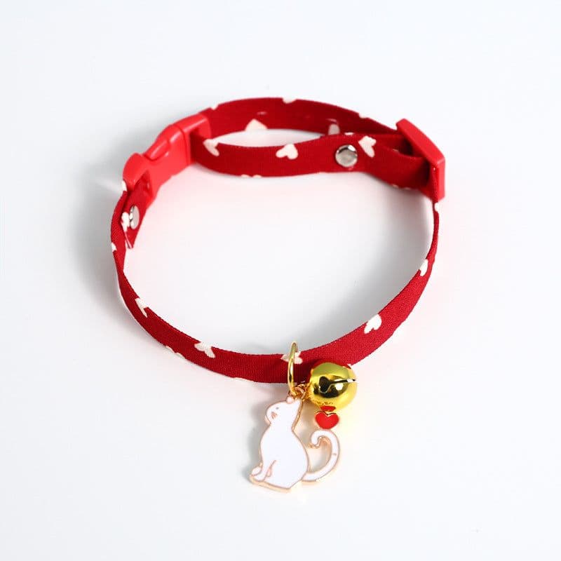 image-Dayuanzi Pet Collar - Denim Pink Cat Claw S
