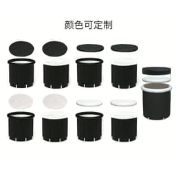 image-Inflatable Bath Bucket - Black Balloon Style (85*75) PVC Bath Tub