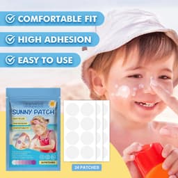 image-EELHOE Kids Adult UV Patch Outdoor Sun Patch Skin Comfort Fit Protective Patch