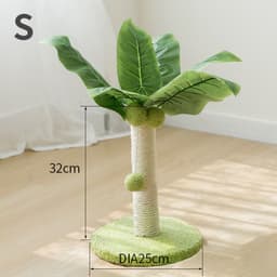 image-Cat Climbing Frame Sisal Scratching Toy Coconut Tree Climber - Claw Grinder