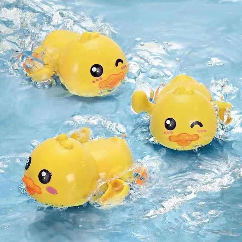 image-Baby Bath Toys Set - Turtle Dolphin Duck Frog