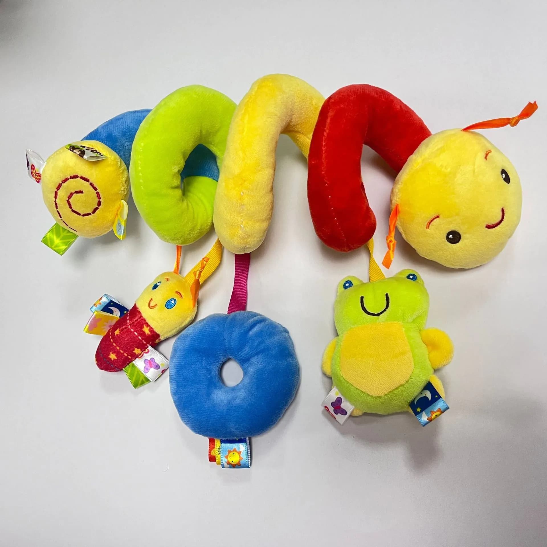 image-Baby Crib Bell Hanging Toy - Plush Rattle Music