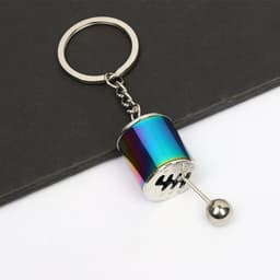 image-Cross-border wholesale car modification key chain speed and passion key male car pendant metal gear key chain