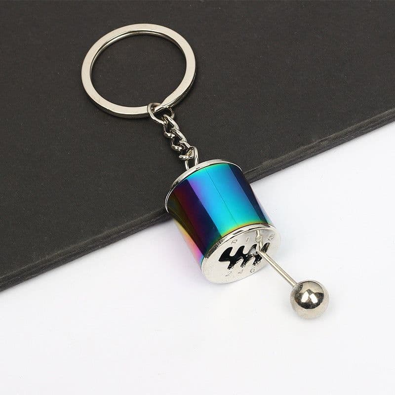 image-Cross-border wholesale car modification key chain speed and passion key male car pendant metal gear key chain