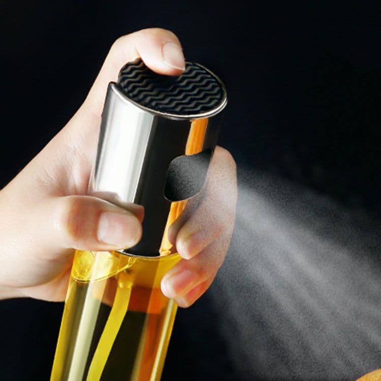 image-Nahe Push Type Glass Oil Sprayer Bottle For Kitchen Barbecue Wholesale