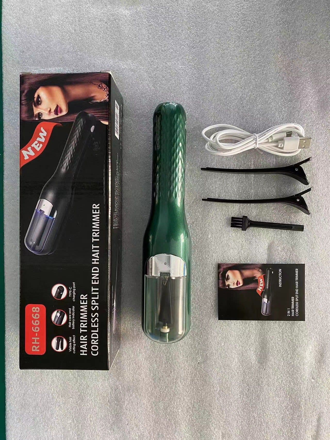image-New cross-border 3rd generation charging 2 in 1 hair trimmer hair styling multi-function hair chopper hair split end trimmer