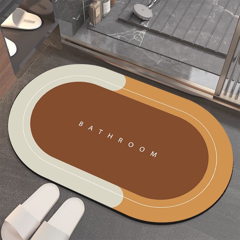 image-Bathroom Absorbent Velvet Mat - Quick-Drying - 4'x8'