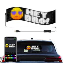 image-LED Flexible Car Display - Waterproof IP65 High-Def Bluetooth Screen