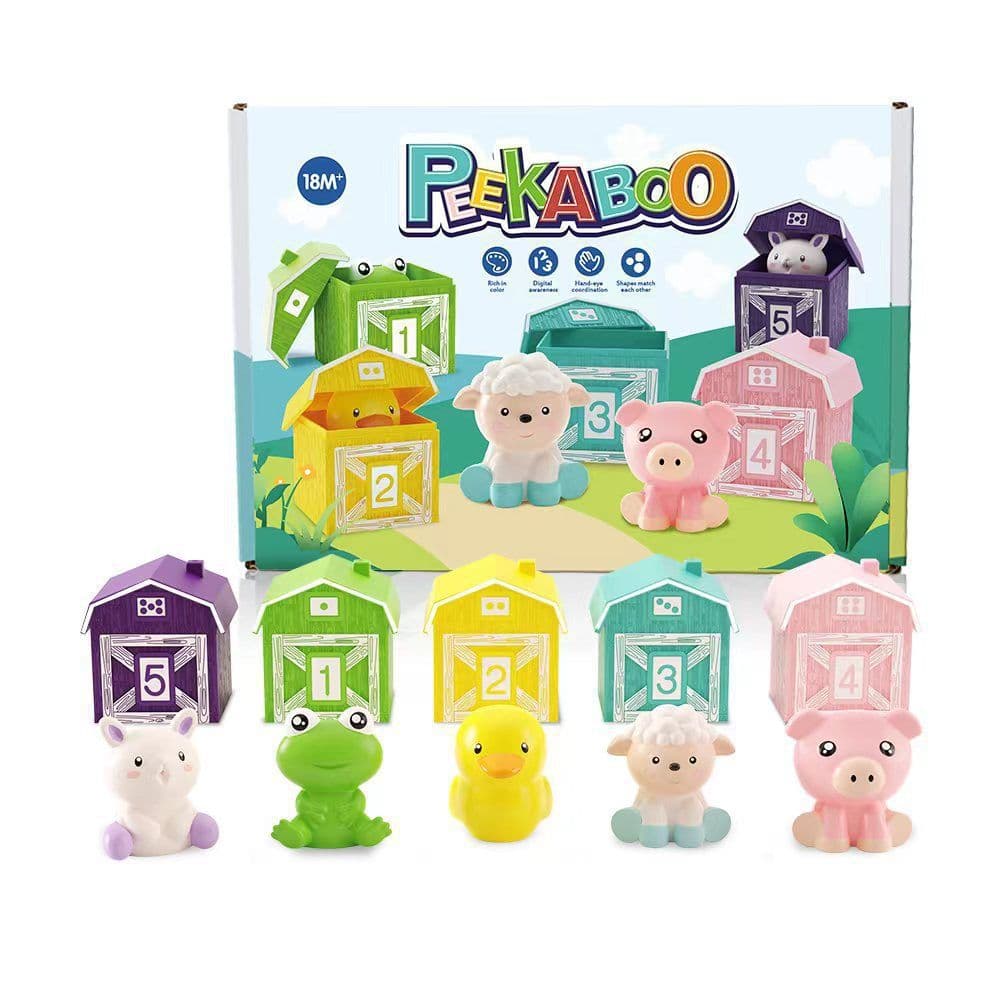 image-Rainbow House Montessori Counting Toys - Dinosaur Series 5-Pack for Kids
