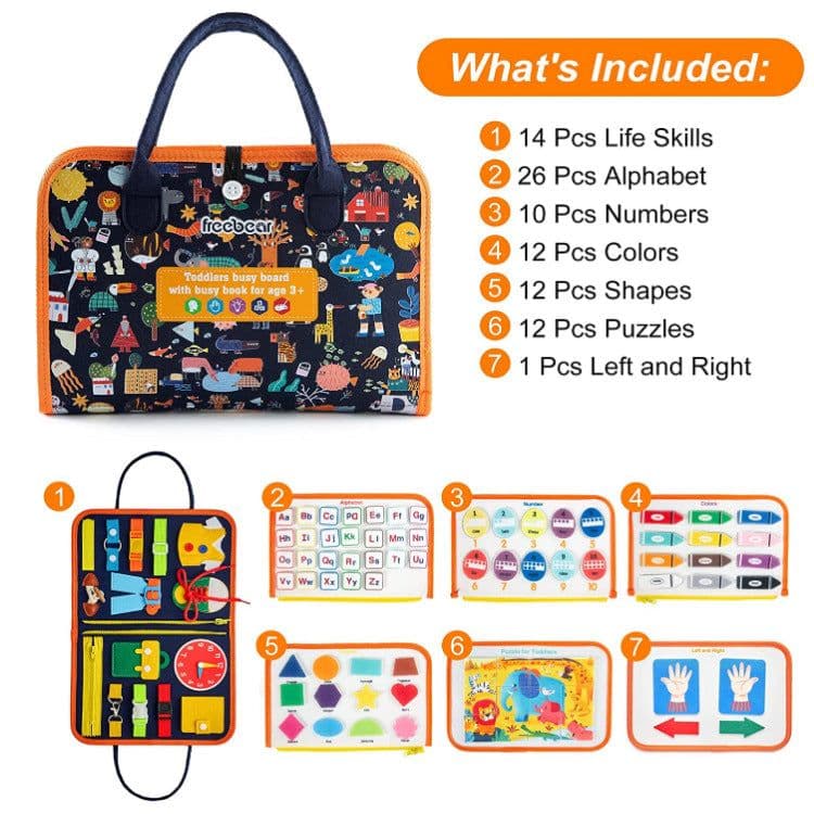image-Run The Road Felt Learning Board - Early Education Busy Board