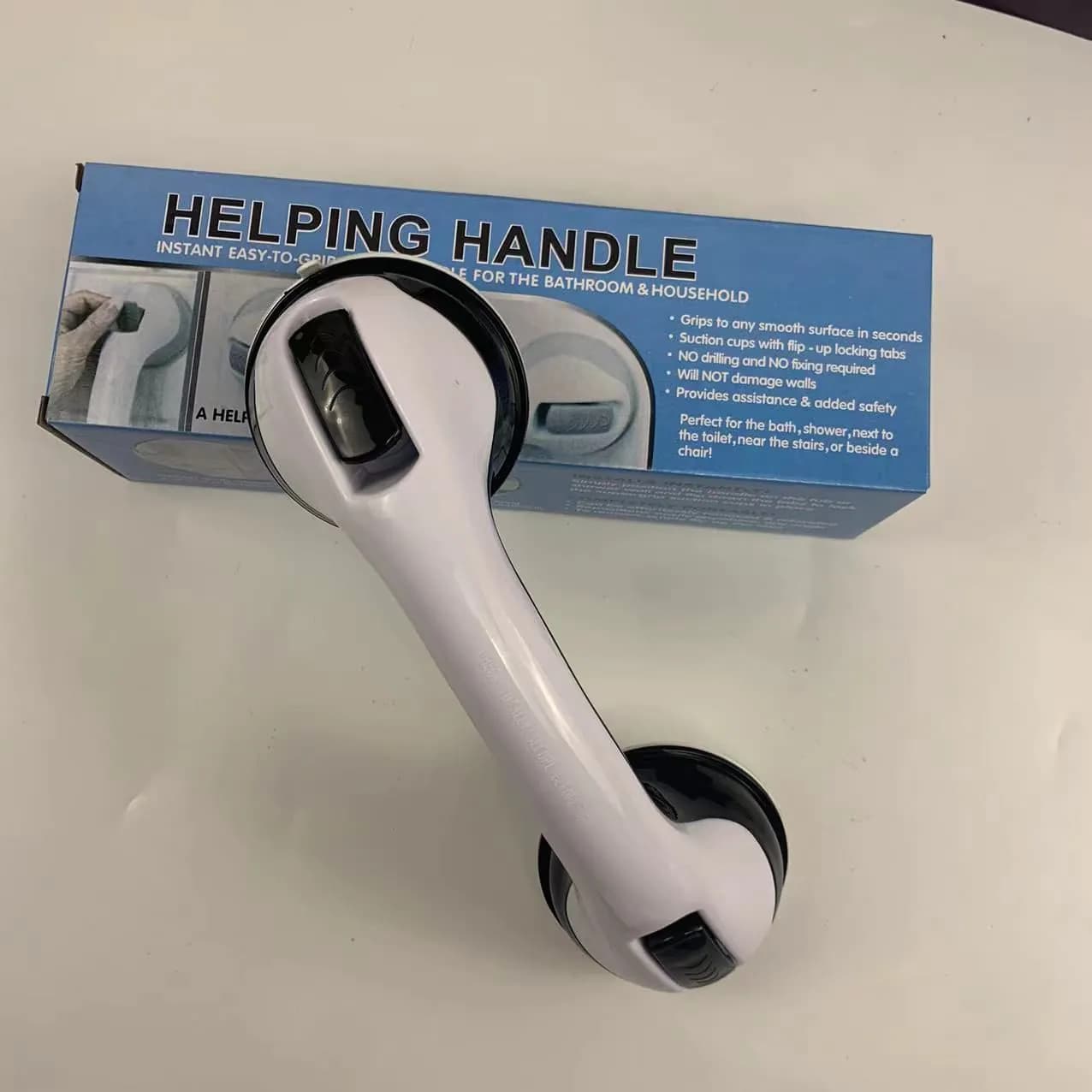 image-Bathroom bathroom armrest suction cup non-slip large glass door and window sliding door suction cup free punching seamless handle handle