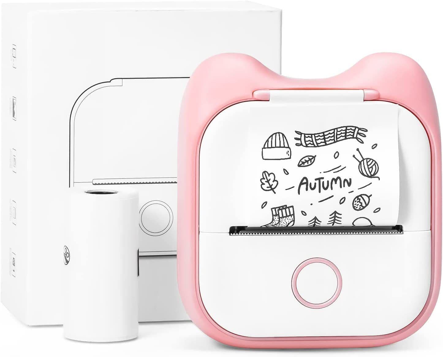 image-PhomemoT02 Thermal Label Printer - Pink