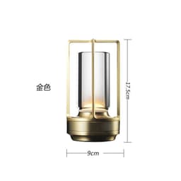 image-Grammy Outdoor Metal Table Lamp - Black Touch Modern