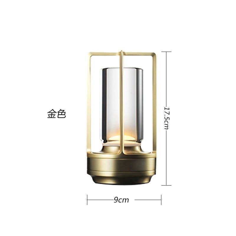 image-Grammy Outdoor Metal Table Lamp - Black Touch Modern