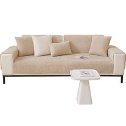 image-Erfeng Velvet Sofa Cushion - Pink Sherpa - Universal Non-Slip Design