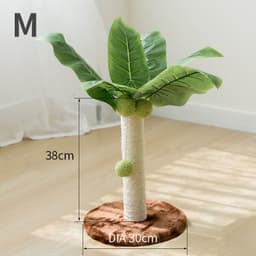 image-Cat Climbing Frame Sisal Scratching Toy Coconut Tree Climber - Claw Grinder
