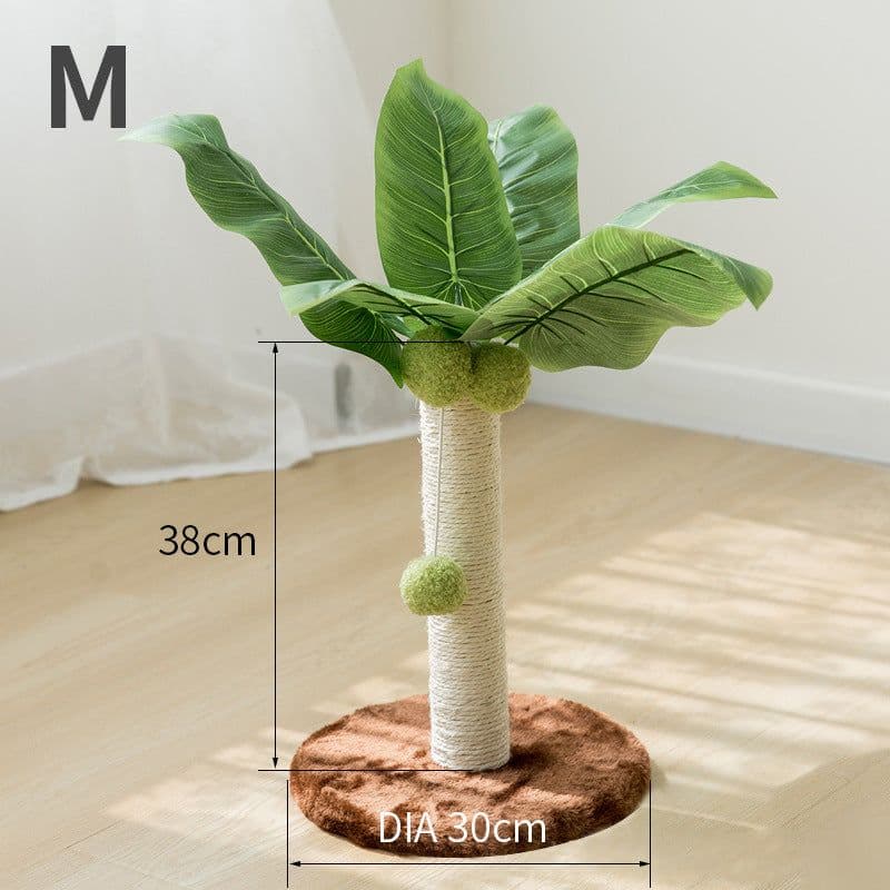image-Cat Climbing Frame Sisal Scratching Toy Coconut Tree Climber - Claw Grinder