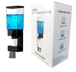 image-Intelligent Induction USB Mouthwash Dispenser - Black 400mL Built-in 1200mAh