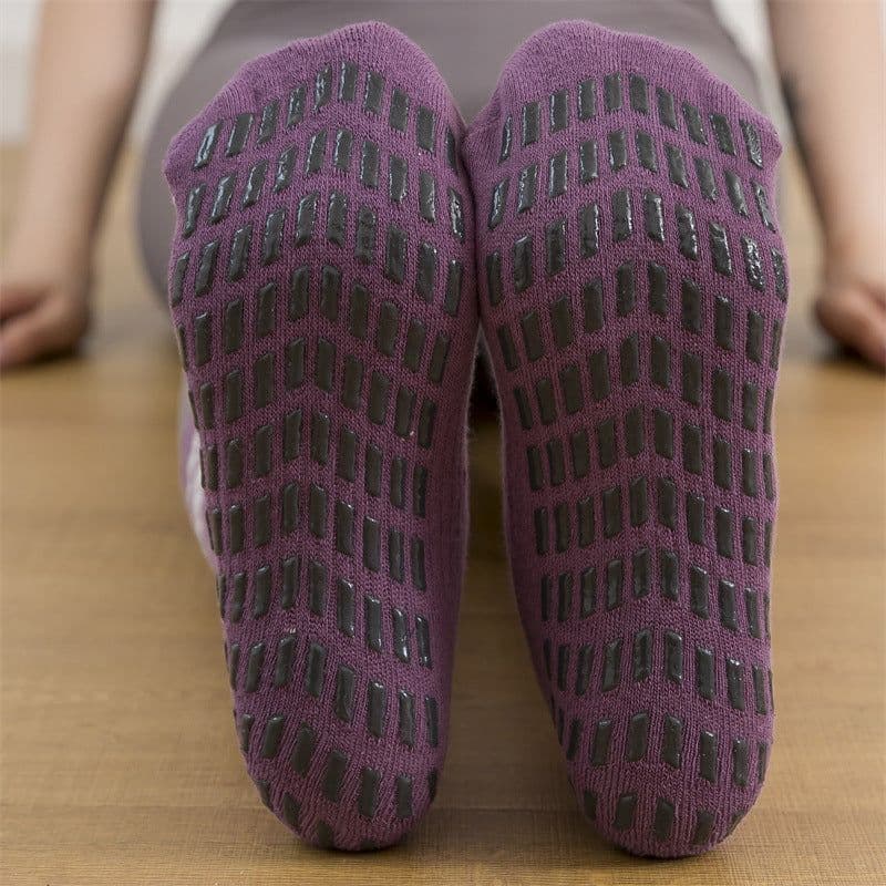 image-Yoga socks women's mid-tube spring and summer long tube professional non-slip shark library sports fitness floor socks Zhuji wholesale