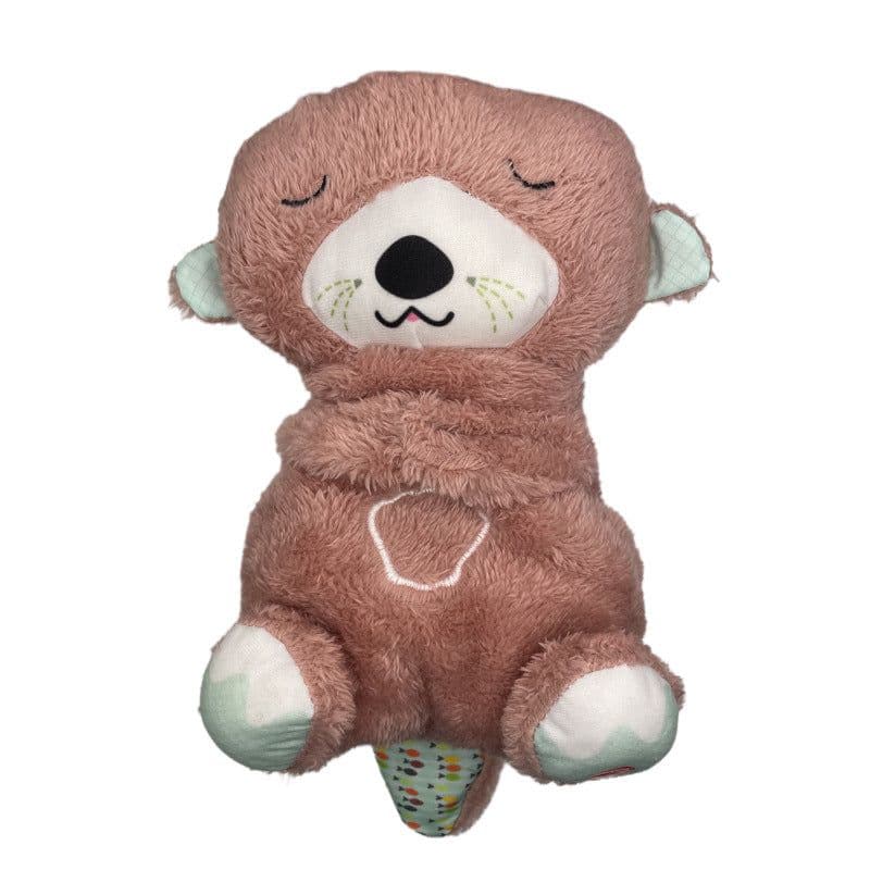 image-Breathing Bear Otter Plush Toy - 32cm Soothing
