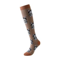 image-Cross-border Nurse Leggings Cute Long Tube Women's Socks Sports Cartoon Plaid Leopard Print Sports Pressure Socks Spot Wholesale
