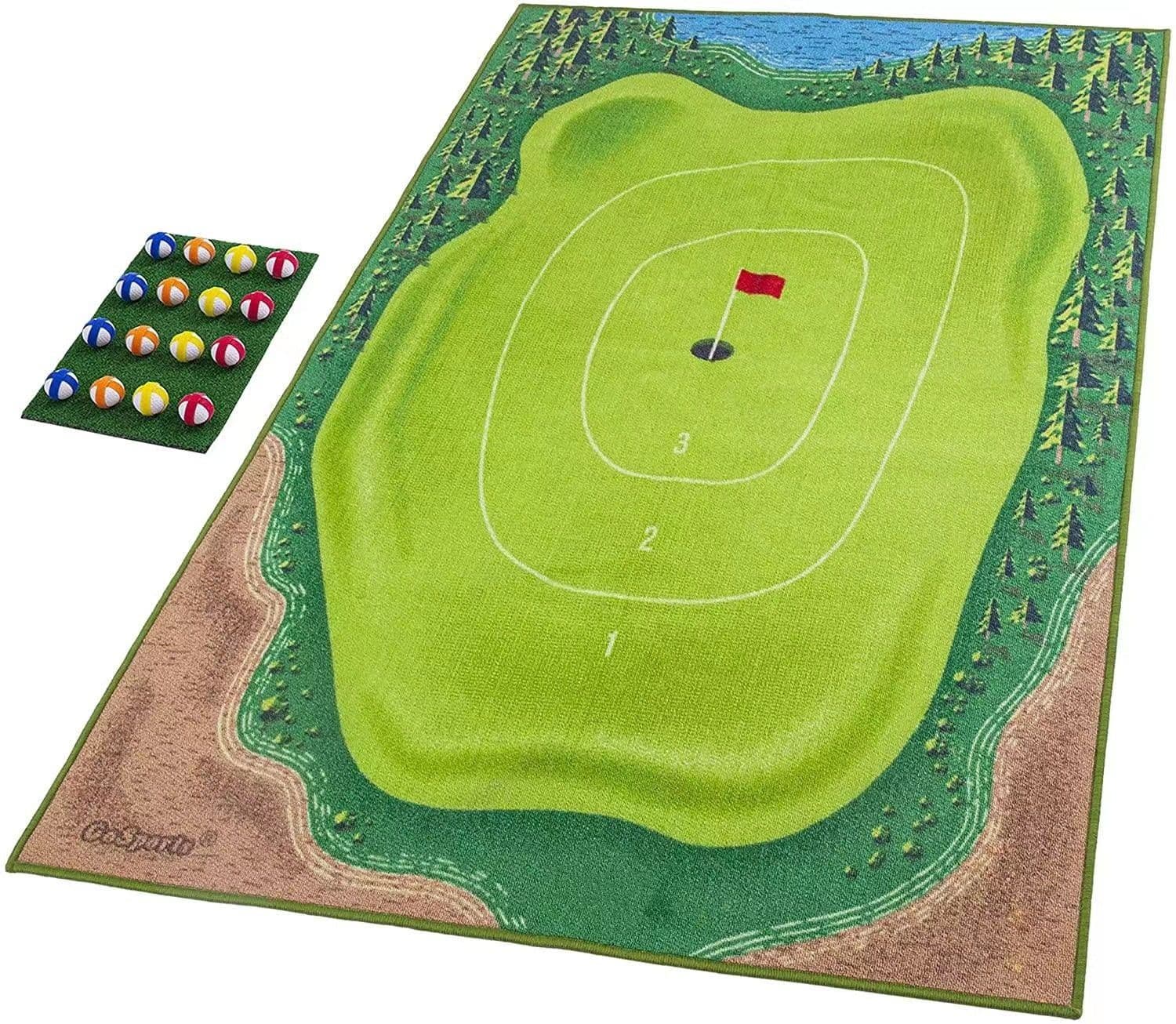 image-Golf Batting Mat - Casual Game Set 3 Clubs