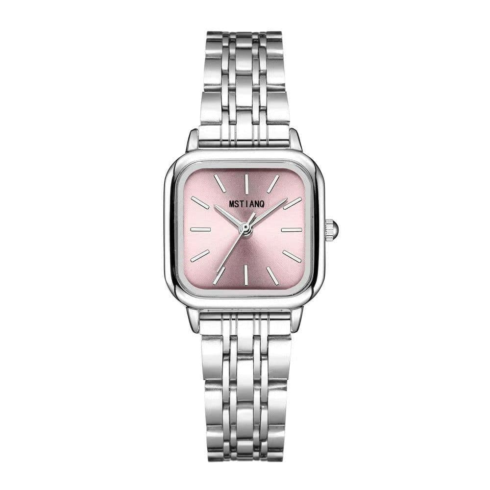 image-Women's Fashion Watch - Versatile Steel Belt Quartz Simple Design