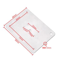 image-Manufacturer hinge hole repair steel plate installation panel cabinet door hinge fixed plate installation piece furniture hardware accessories