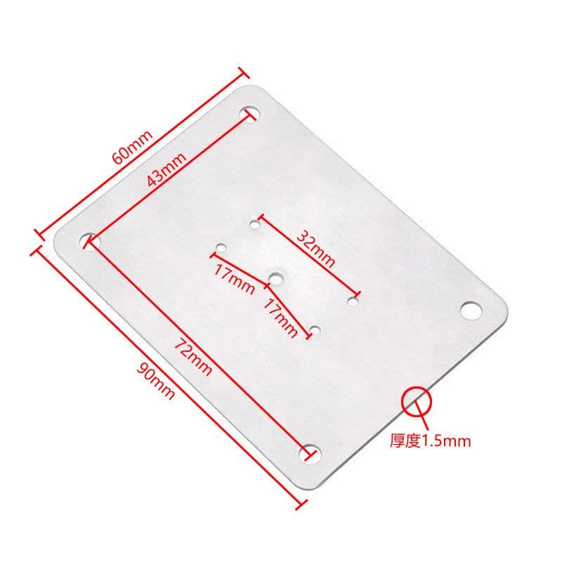 image-Manufacturer hinge hole repair steel plate installation panel cabinet door hinge fixed plate installation piece furniture hardware accessories