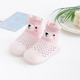 image-Summer Toddler Mesh Animal Socks - Light Blue Elephant 26/27