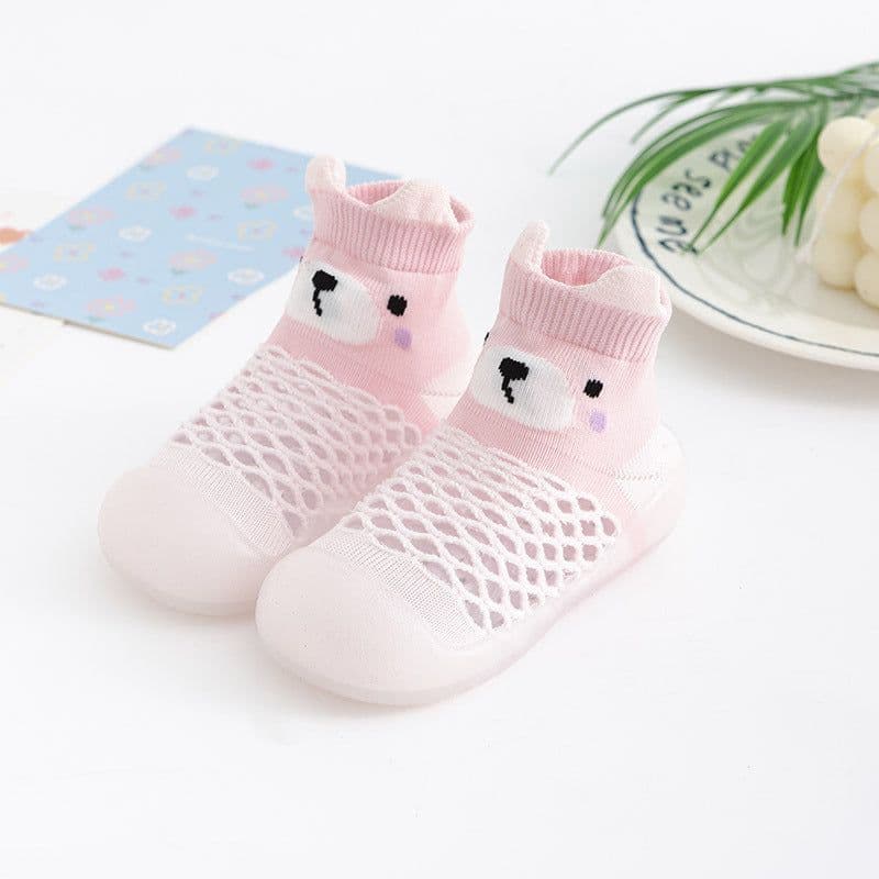 image-Summer Toddler Mesh Animal Socks - Light Blue Elephant 26/27