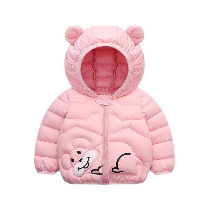 image-Desfan Kids Cartoon Hooded Coat, Thickened, 3-8 Years, Autumn Winter, Unisex
