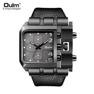 image-Oulm Quartz Men's Watch Square Brown HP3364