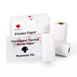 image-Phomemo three-proof thermal paper self-adhesive label 53mm paper is suitable for T02 home Bluetooth wrong title printer