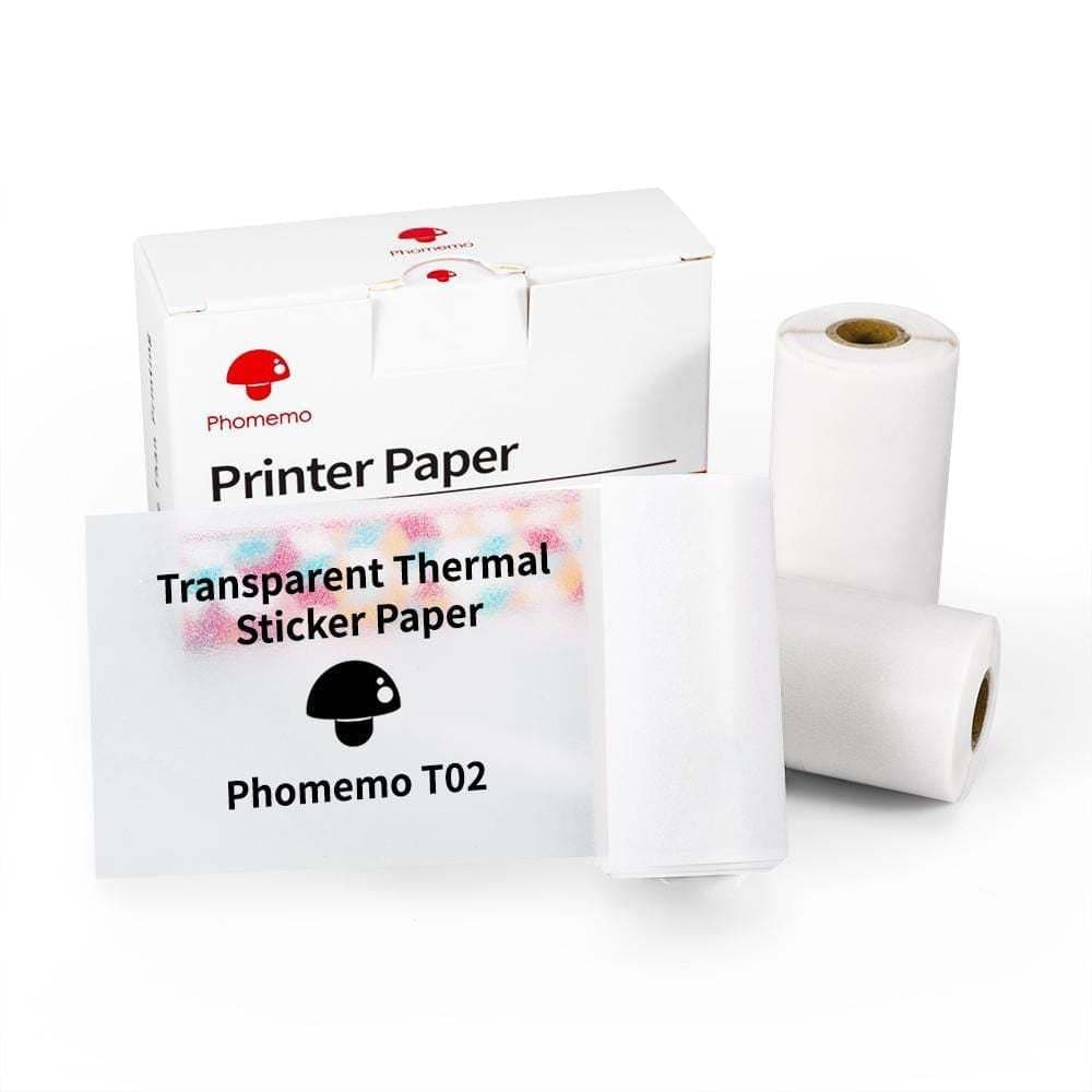 image-Phomemo three-proof thermal paper self-adhesive label 53mm paper is suitable for T02 home Bluetooth wrong title printer