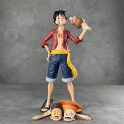 image-Ming Hong One Piece Luffy Ace Sanji Doll Figure Set