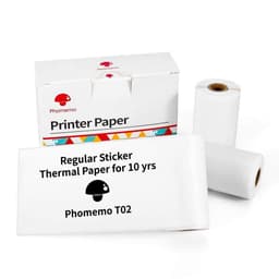 image-Phomemo three-proof thermal paper self-adhesive label 53mm paper is suitable for T02 home Bluetooth wrong title printer