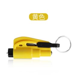 image-Three-in-One Emergency Keychain Hammer - Plastic Window Breaker