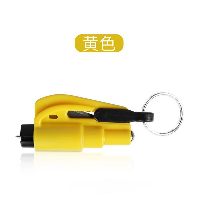 image-Three-in-One Emergency Keychain Hammer - Plastic Window Breaker